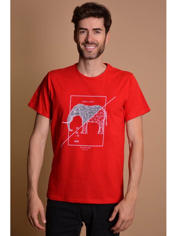 2100-358 Red Мъжка тениска