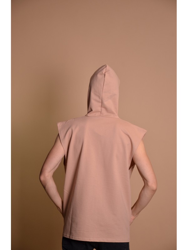 21166 Brown Мъжка тениска без ръкави