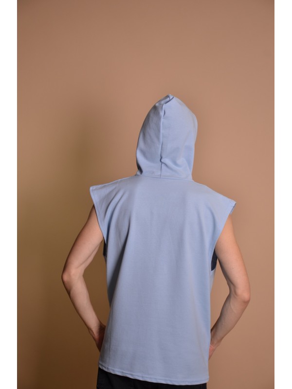 21166 Blue Мъжка тениска без ръкави