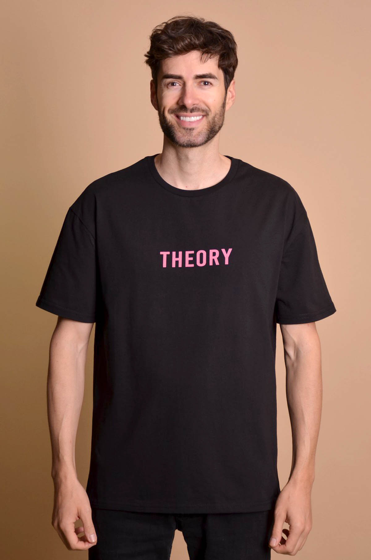 2133-3 Black Мъжка овърсайз тениска