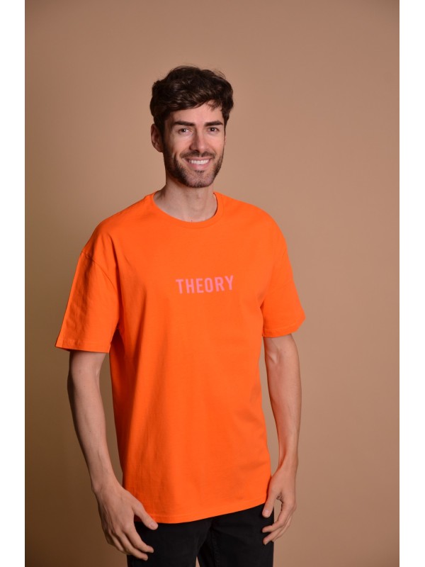 2133-3 Orange Мъжка овърсайз тениска