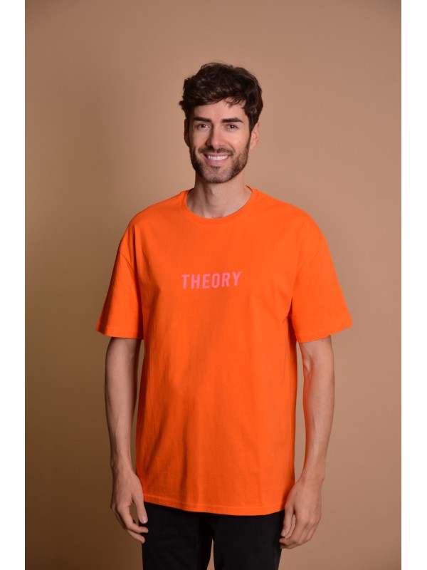 2133-3 Orange Мъжка овърсайз тениска