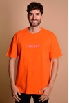 2133-3 Orange Мъжка овърсайз тениска