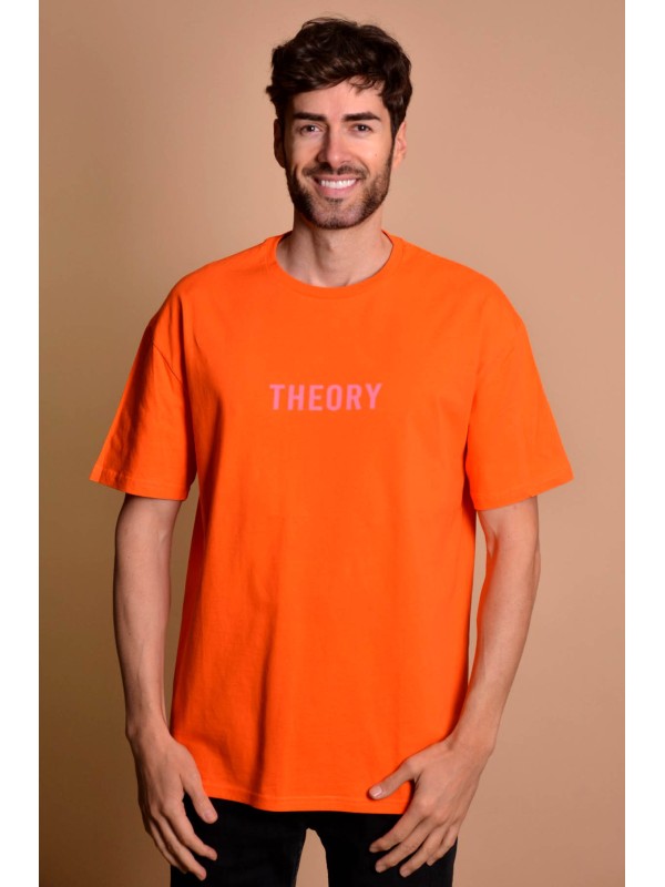 2133-3 Orange Мъжка овърсайз тениска