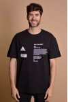 2133-1 Black Мъжка овърсайз тениска