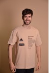 2133-1 Brown Мъжка овърсайз тениска
