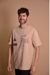 2133-1 Brown Мъжка овърсайз тениска