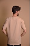 2133-1 Brown Мъжка овърсайз тениска