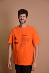 2133-1 Orange Мъжка овърсайз тениска