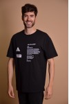 2133-1 Black Мъжка овърсайз тениска