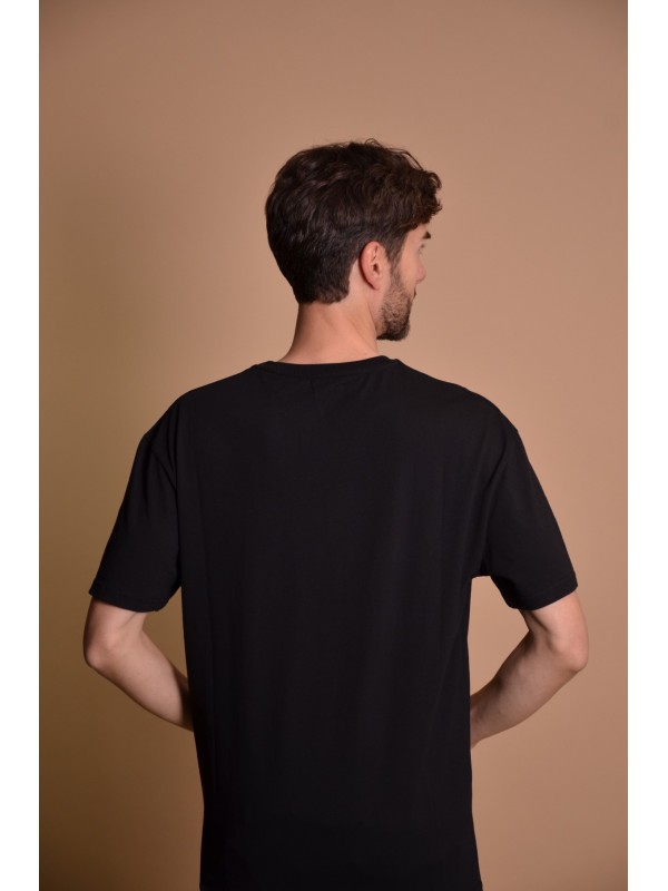 2133-1 Black Мъжка овърсайз тениска