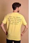 2133-2 Yellow Мъжка овърсайз тениска
