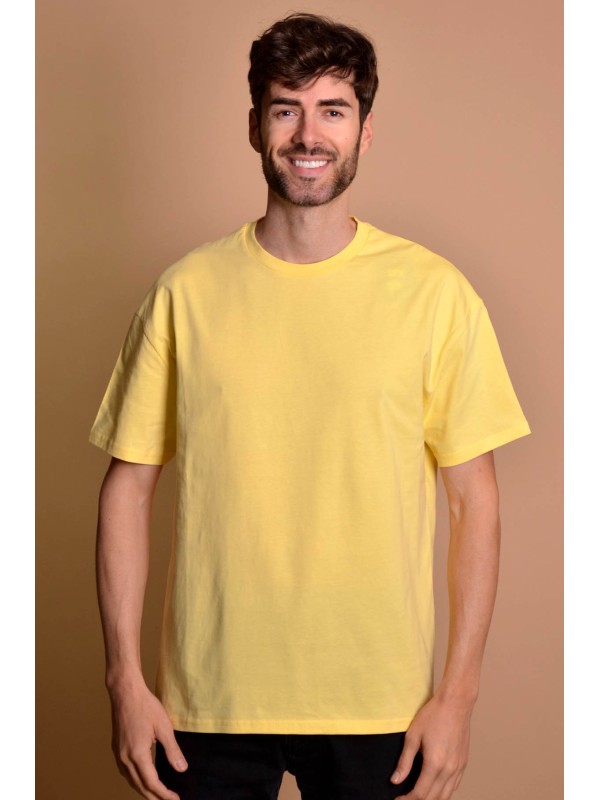 2133-2 Yellow Мъжка овърсайз тениска