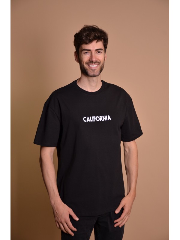 2133-6 Black Мъжка овърсайз тениска