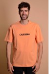 2133-6 Orange Мъжка овърсайз тениска