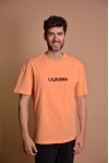 2133-6 Orange Мъжка овърсайз тениска