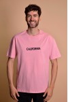 2133-6 Pink Мъжка овърсайз тениска