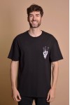 2133-4 Black Мъжка овърсайз тениска