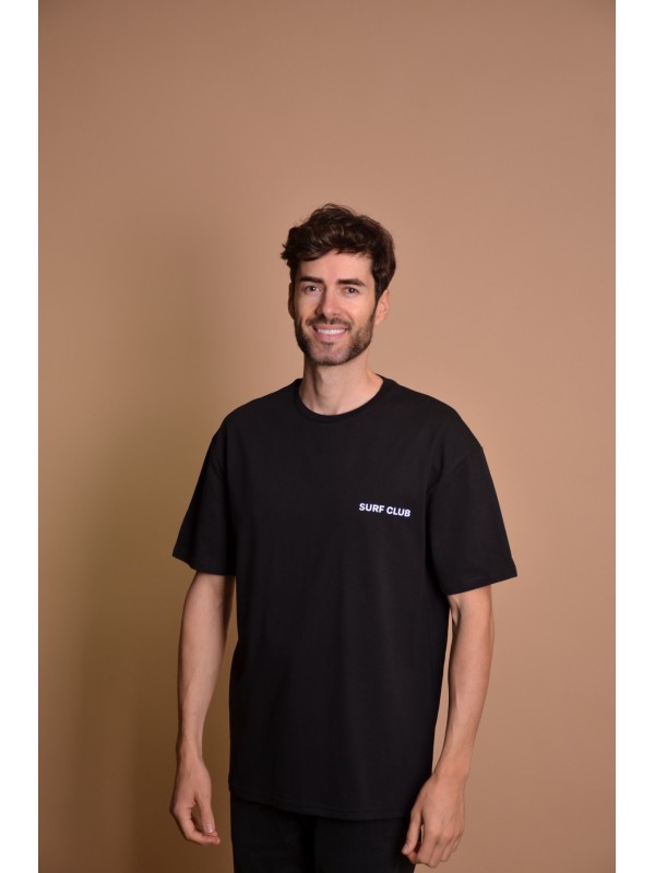 2133-5 Black Мъжка овърсайз тениска