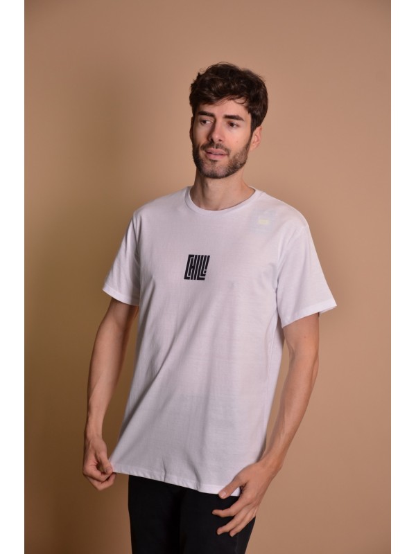 2163 White Мъжка тениска