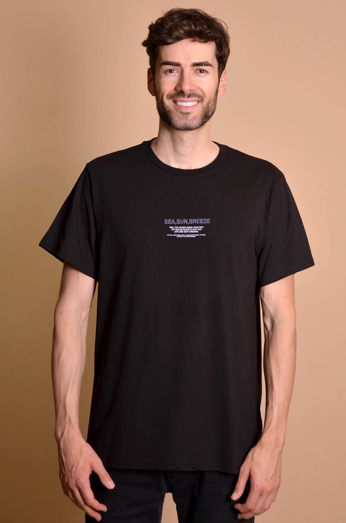 2163-1 Black Мъжка тениска