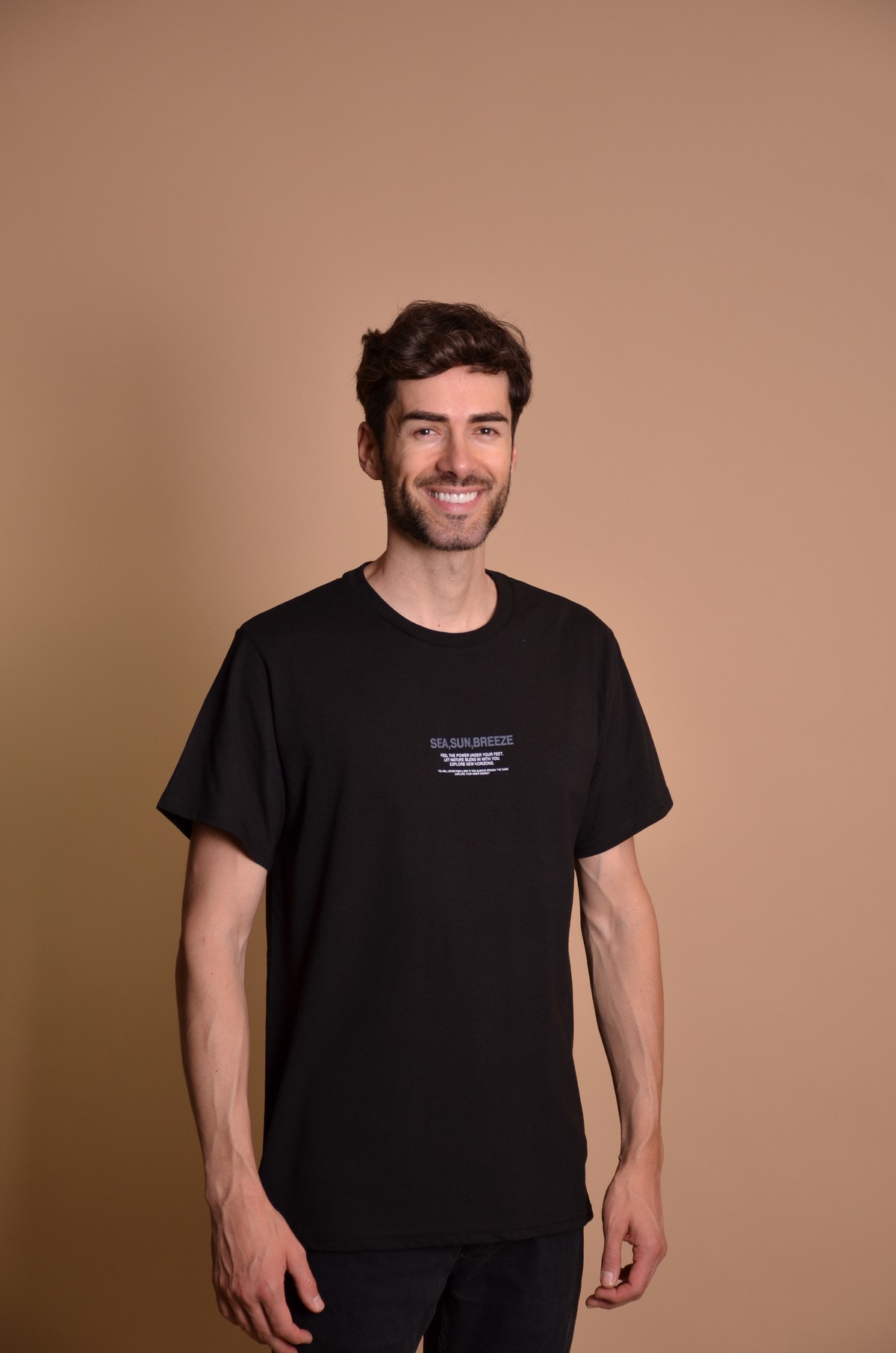 2163-1 Black Мъжка тениска