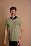 23Y15 Khaki Мъжка тениска с качулка