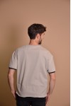 23Y203 Beige Мъжка овърсайз тениска
