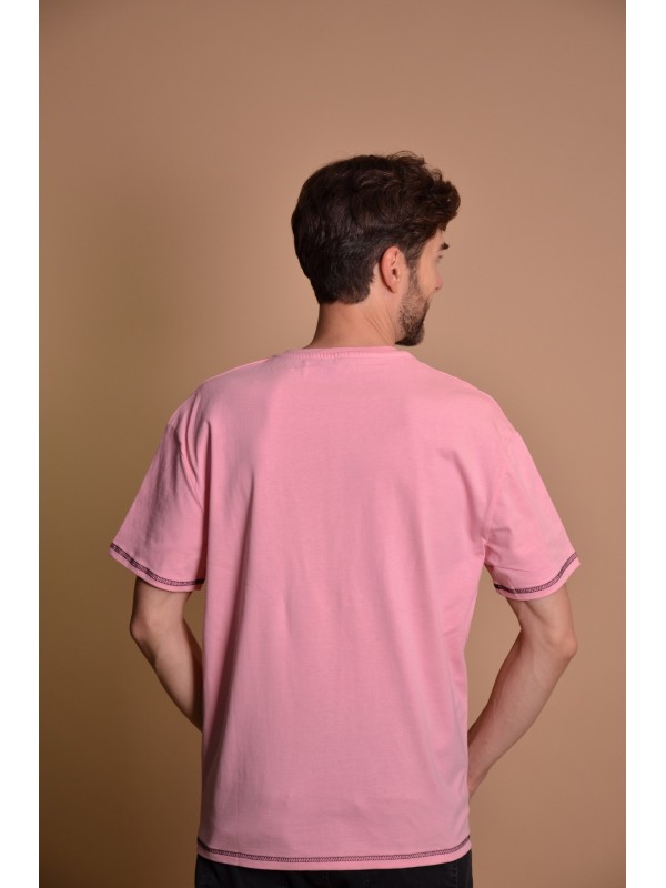 23Y50 Pink Мъжка овърсайз тениска