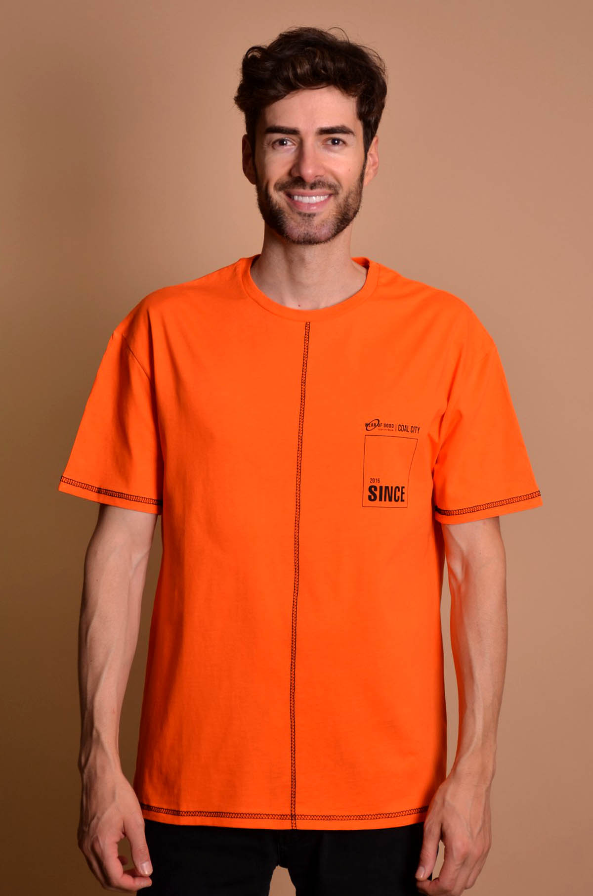 23Y50 Orange Мъжка овърсайз тениска