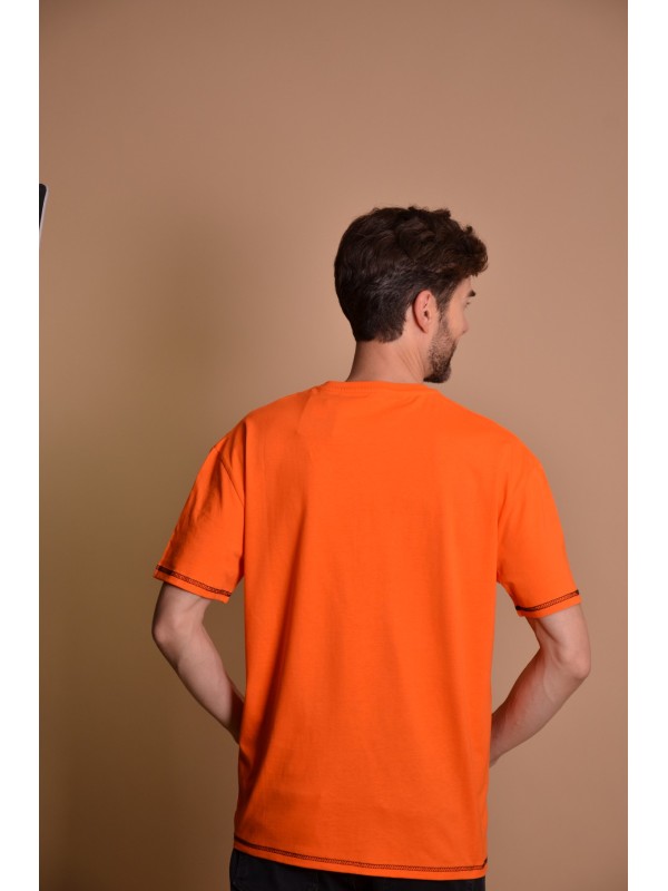 23Y50 Orange Мъжка овърсайз тениска