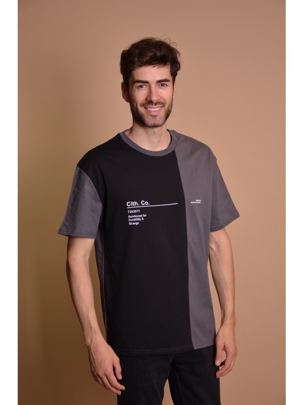 23Y54 Anthracite Мъжка овърсайз тениска