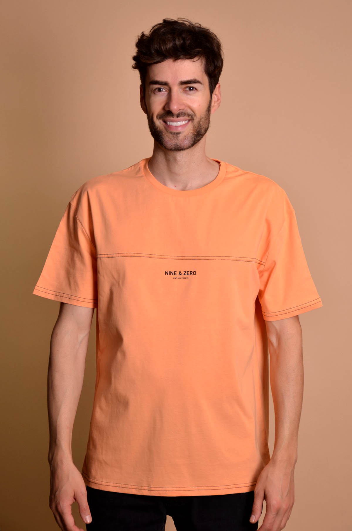 23Y58 Orange Мъжка овърсайз тениска