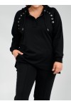 121869 Black Спортен екип в макси размери