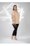 121910 Beige Дамска блуза в макси размери