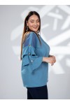 121910 Blue Дамска блуза в макси размери 121910 Blue Дамска блуза в макси размери