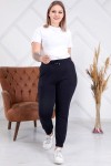 1603 Blue Дамско долнище в макси размери