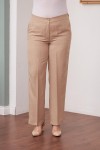1741 Beige Дамски панталони в макси размери