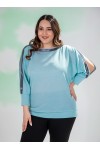 333100 Blue Дамска блуза в макси размери 333100 Blue Дамска блуза в макси размери