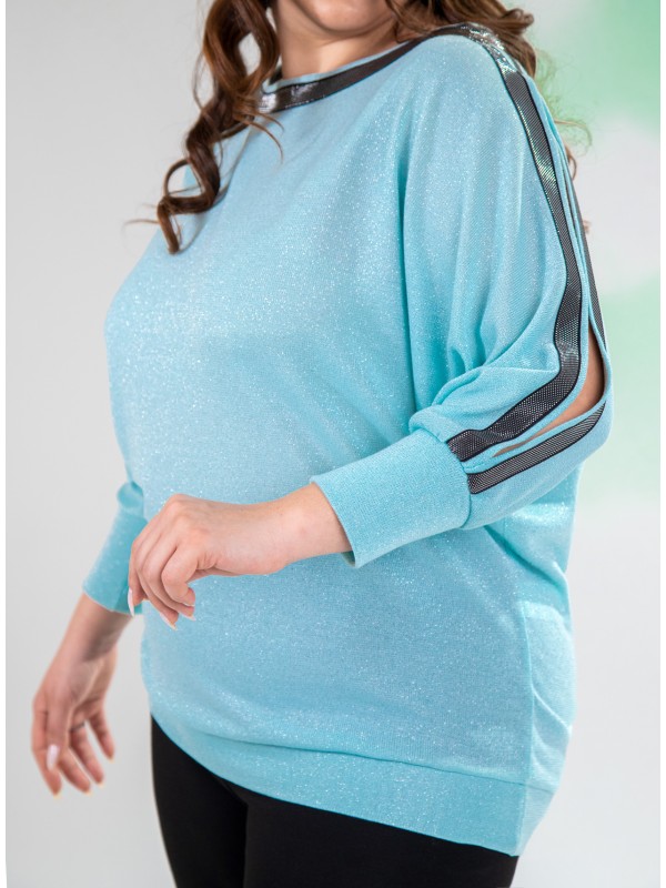 333100 Blue Дамска блуза в макси размери 333100 Blue Дамска блуза в макси размери