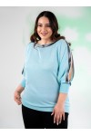 333100 Blue Дамска блуза в макси размери 333100 Blue Дамска блуза в макси размери