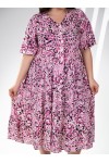 333162 Pink Дамска рокля в макси размери