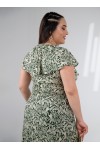 333167 Green Дамска рокля в макси размери 333167 Green Дамска рокля в макси размери