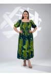 333169 Green Дамска рокля в макси размери 333169 Green Дамска рокля в макси размери