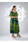 333169 Green Дамска рокля в макси размери 333169 Green Дамска рокля в макси размери