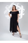 333170 Black Дамска рокля в макси размери