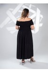 333170 Black Дамска рокля в макси размери