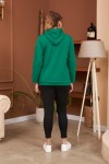 4355 Green Дамски суичър в макси размери
