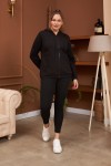 4504 Black Дамски суичър в макси размери