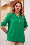 4609 Green Дамска блуза в макси размери